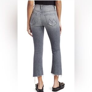 MOTHER Jeans The Insider Crop Step Fray Ace Of Spades